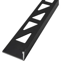 Dalsys Fliesenschiene, Aluminium 2m x 8mm, Schwarz,