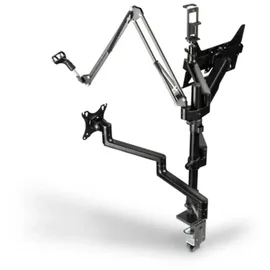 Hama Monitorhalterung für Streaming Setup, 4 Arme, höhenverstellbar, schwenkbar