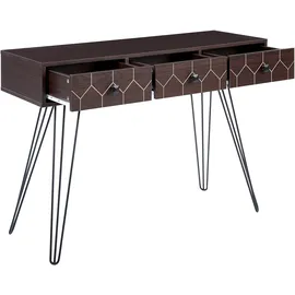Beliani MALSALA Konsolentisch 120x40x75 Dunkelbraun