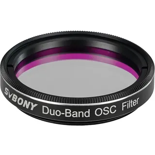SVBONY SV220 Teleskopfilter, Dualband-Nebelfilter, H-Alpha und O-III Schmalbandfilter für One-Shot-Farbkameras, Lichtverschmutzungsfilter für Astrofotografie (3,2 cm)