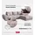 bromarkt Ecksofa NUBES Schlaffunktion Bettkasten L-Form 298x184x85cm Rosa - Rosa