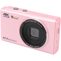 4K Digital Kamera Kinder Kamera Für die Fotografie Digital Kamera Für Jugendliche 44MP 16X Digital Zoom Auto Fokus Punkt und Schießen Für Fotografie Reisen Vlogging (Rosa (22,3