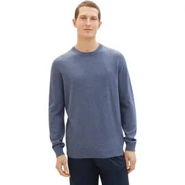 Tom Tailor 1038426 Basic Knit Pullover Vintage Indigo Blue Melange L