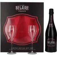 Luc Belaire Rare Rosé 12,5% Vol. 0,75l in Geschenkbox mit 2 Gläsern