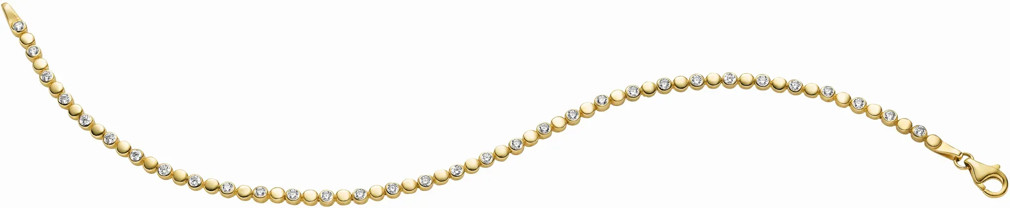 Armband 22-237 mit Zirkonia Gelbgold 333