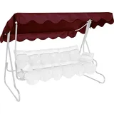 Angerer Sonnendach für Hollywoodschaukel 210 x 145 cm Kunstfaser Bordeaux