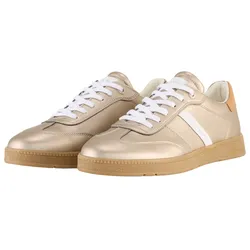 TOM TAILOR Damen Sneaker im Metallic-Look, gold, Uni, Gr. 36