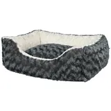 Trixie Kuschelbett Kaline 50 x 40 Centimeter grau/creme Katzenliegeplatz