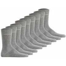 Hudson Basic Socken 9er Pack Grau 39-42