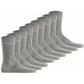 Hudson Basic Socken 9er Pack Grau 39-42