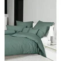 JANINE Kissenbezug 40 x 40 cm Salbeigrün