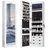 Costway Schmuckschrank mit LED Beleuchtung und Spiegel