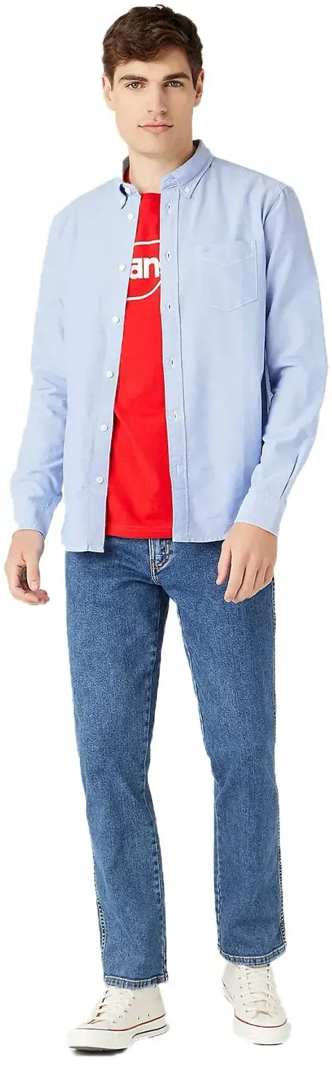 Wrangler Texas Stretch Regular Fit in Stonewash-W40 / L36