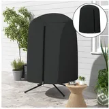 Outsunny Hängesessel Abdeckung Ø128 x 190 cm Schwarz