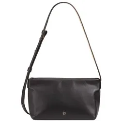 DuDu Fiji Umhängetasche Leder 27 cm  schwarz