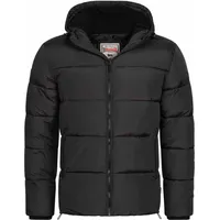 Lonsdale Herren Winterjacke mit Kapuze normale Passform Garker