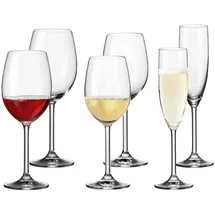 LEONARDO Daily Wein- und Sektgläser 6er Set transparent