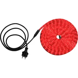 LED Lichterschlauch Beleuchtung Außen Garten Terrasse Weg Transparent Stecker