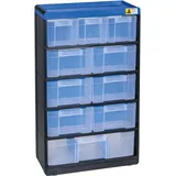 Allit 464640 Kleinteilmagazin VarioPlus Pro 53/21 (B x H x T) 300 x 525 x 135 mm Schwarz, Blau 1 St.
