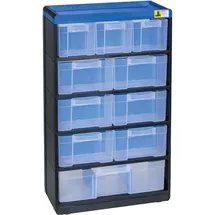 Allit 464640 Kleinteilmagazin VarioPlus Pro 53/21 (B x H x T) 300 x 525 x 135 mm Schwarz, Blau 1 St.