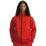 Under Armour Unstoppable Fleecejacke Herren orange/schwarz M
