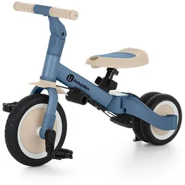 Petite&Mars Multifunktionales 5-in-1-Dreirad Turbo * Fahrrad * Dreirad * Laufrad * Rutschauto * Lauflernfahrzeug (Ocean Blue)