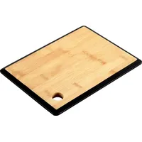 KESPER Schneidbrett Bambus 1 Set 27 x 19 x 1,5 cm Braun/Schwarz