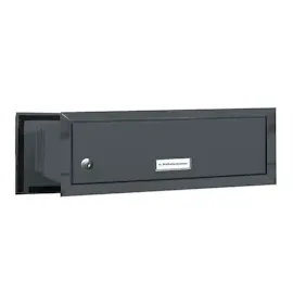 AL Briefkastensysteme Durchwurfbriefkasten RAL 7016 Anthrazit