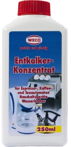 WECO Entkalker-Konzentrat, Konzentrat für das Entkalken von Haushaltsgeräten, 250 ml - Flasche