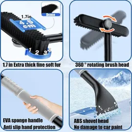 luxuskollektion Eiskratzer Auto 3-in-1 Schwarz 3 St.