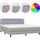 vidaXL Boxspringbett 160 x 200 cm Hellgrau