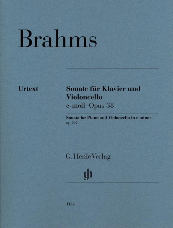 Sonate E-Moll  Für Violoncello Und Klavier E-Moll Op.38 - Johannes Brahms - Violoncellosonate e-moll op. 38  Kartoniert (TB)