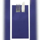 sovie HOME Besteckserviette in Royalblau aus Linclass® Airlaid 40 x 40 cm, 12 Stück - Bestecktasche Uni Basic Pocket-Napkin