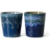 HKliving Kaffeebecher 0,23 l Starry Night 2 St.