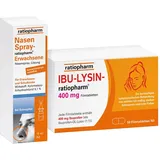 ratiopharm Nasenspray Erw + IBU-LYS 400 1 Set