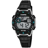 Calypso Digital Crush 36 mm Kunststoffgehäuse Schwarz Silikonarmband Schwarz