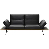 KOINOR Einzelsofa aus Echtleder Fendo , schwarz , Maße (cm): B: 236 H: 73 T: 123.0