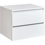 Beliani Waschbeckenunterschrank 60 x 47 cm Weiß