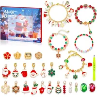 luxuskollektion Adventskalender für Mädchen Armband Bastelset 2024: