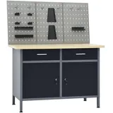 vidaXL, Werkbank + Arbeitsbock, Alejandra (60 cm, 120 cm)