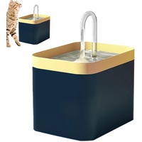 Bexdug Trinkbrunnen für Haustiere - Automatischer Katzenwasserspender 1,5 l,Trinkwasserspender Katzen-Wassernapf Haustier-Wasserbrunnen mit Filter für Katzen und Hunde