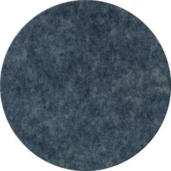 Premium Filz Untersetzer rund für Gläser, Design Glas-untersetzer in blau hell-meliert (E49) für Getränke, Bar, Tasse, Vase