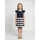 blue seven "Blue Seven Mädchen Kleid gestreift", Mädchen, Gr. 116, 5950, nachtblau, 95% Baumwolle, 5% Elasthan, normal, Rundhals, Kleider Jerseykleid