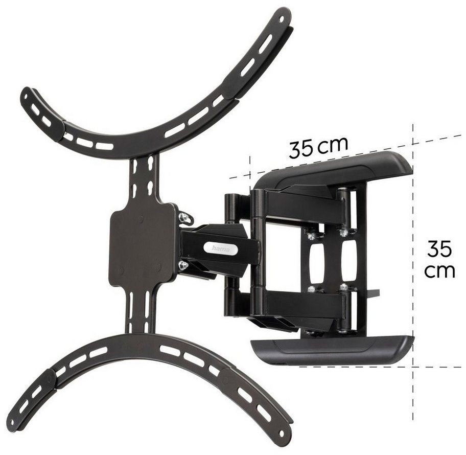 Produktbild Hama schwenkbar, vollbeweglich, 94 - 229cm (37" - 90), 43",50",55",65",75" TV-Wandhalterung, (bis 90 Zoll) schwarz