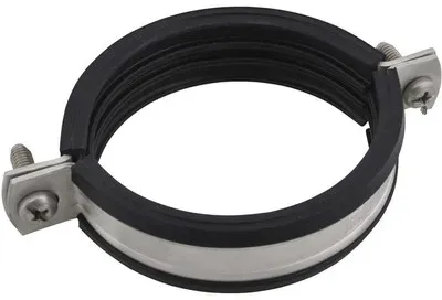 Zweischraubenschelle BIFIX 1301 M 8, 20-23, Edelstahl, mit Schallschutz