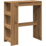 vidaXL Bartisch mit Regal Artisan-Eiche 90x40x103,5 cm Holzwerkstoff