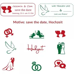 Hochzeitsstempel (57x21 mm)