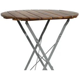 Mojawo Biergarten Klapptisch Ø 80 x 110 cm Braun