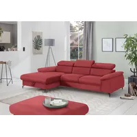 Cotta Ecksofa »Kitty L-Form«, Modern, L-Form, Bodenfreiheit 12,5 cm rot