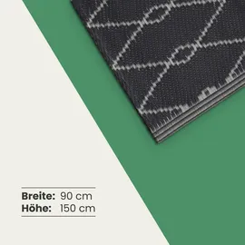 BestLivings Outdoor Teppich 90 x 150 cm Grau